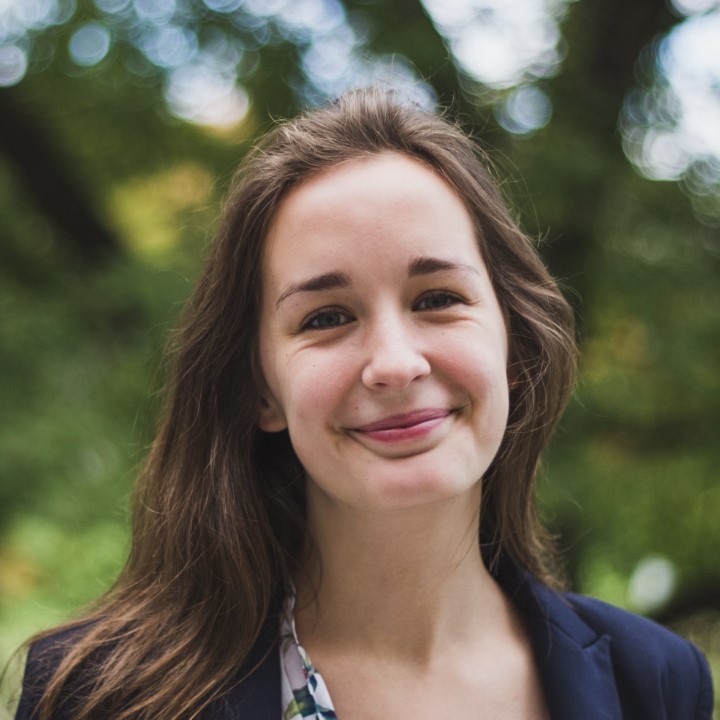 Head and shoulders portrait of Zoë Wilkins